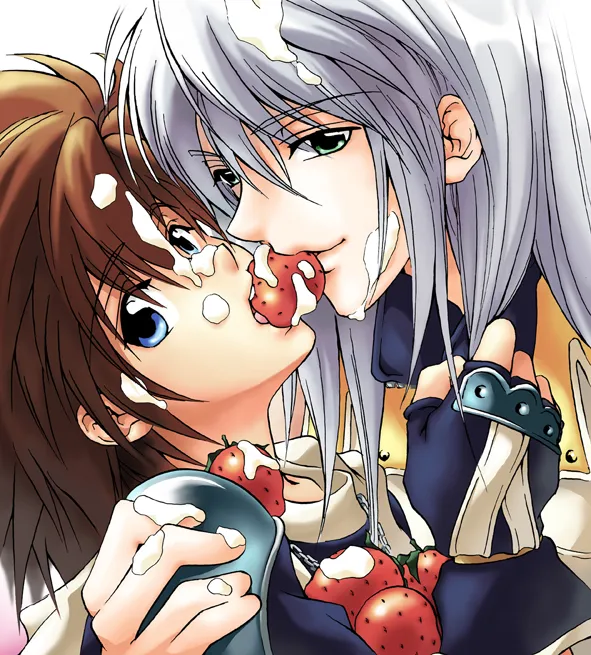 Sora (Kingdom Hearts), Riku (Kingdom Hearts) by Eguana