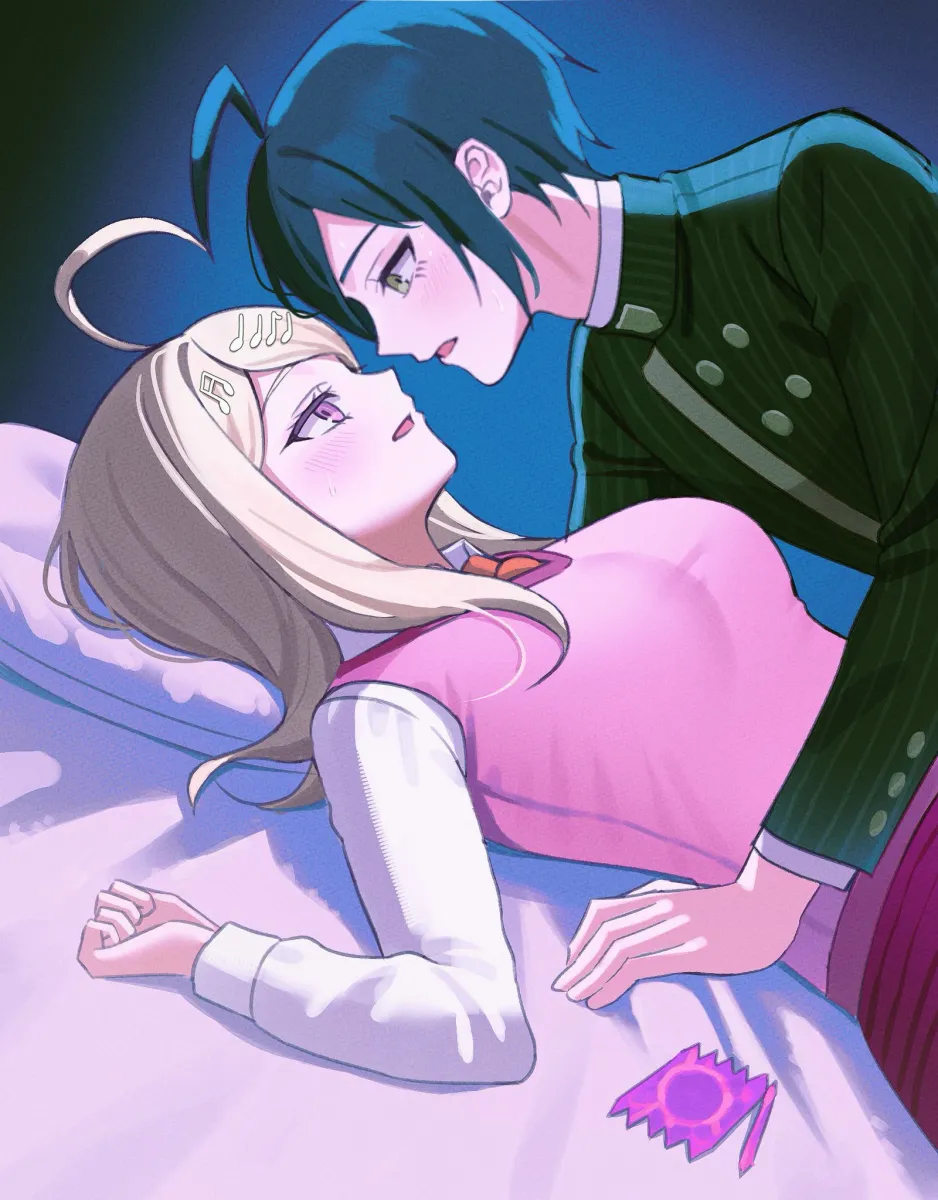 Saihara Shuichi, Akamatsu Kaede by Keke (Xfxyuio)