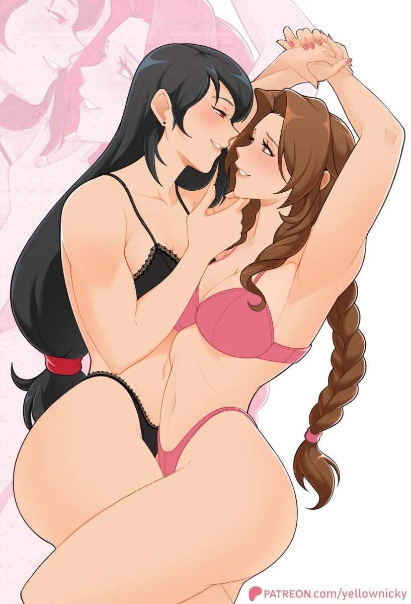 Tifa Lockhart, Aerith Gainsborough by Yellow Nicky