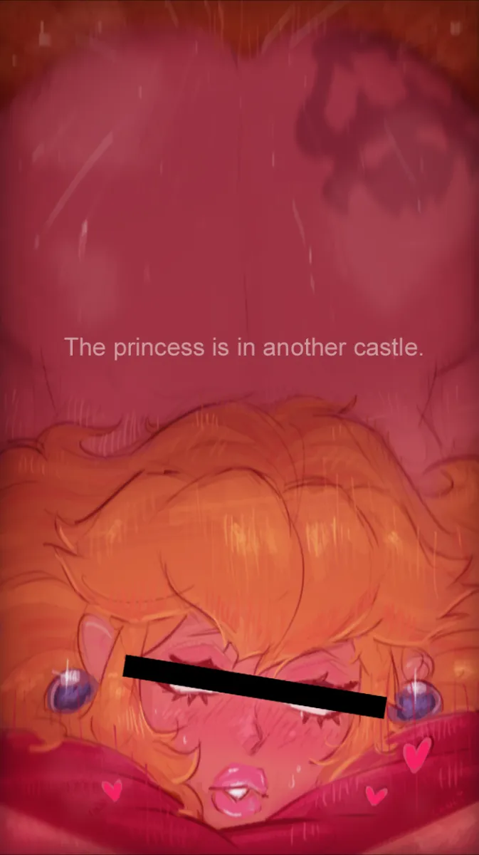 Princess Peach, Bowser by Confiserie