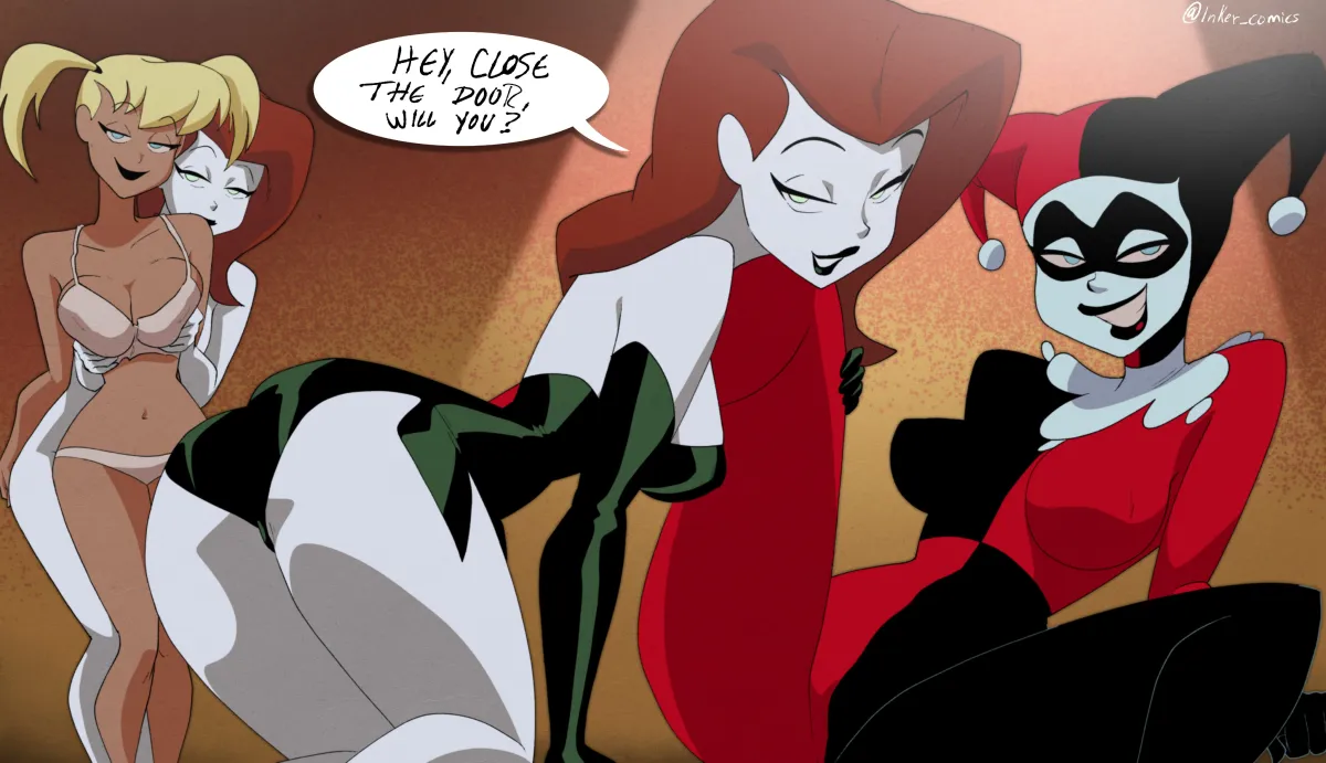 Harley Quinn, Poison Ivy by Inker Comics