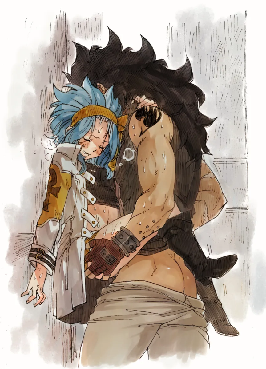 Gajeel Redfox, Levy Mcgarden by Rusky